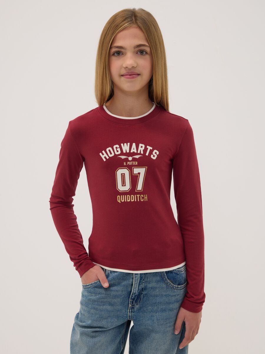 Red Harry Potter stretch cotton T-shirt_0