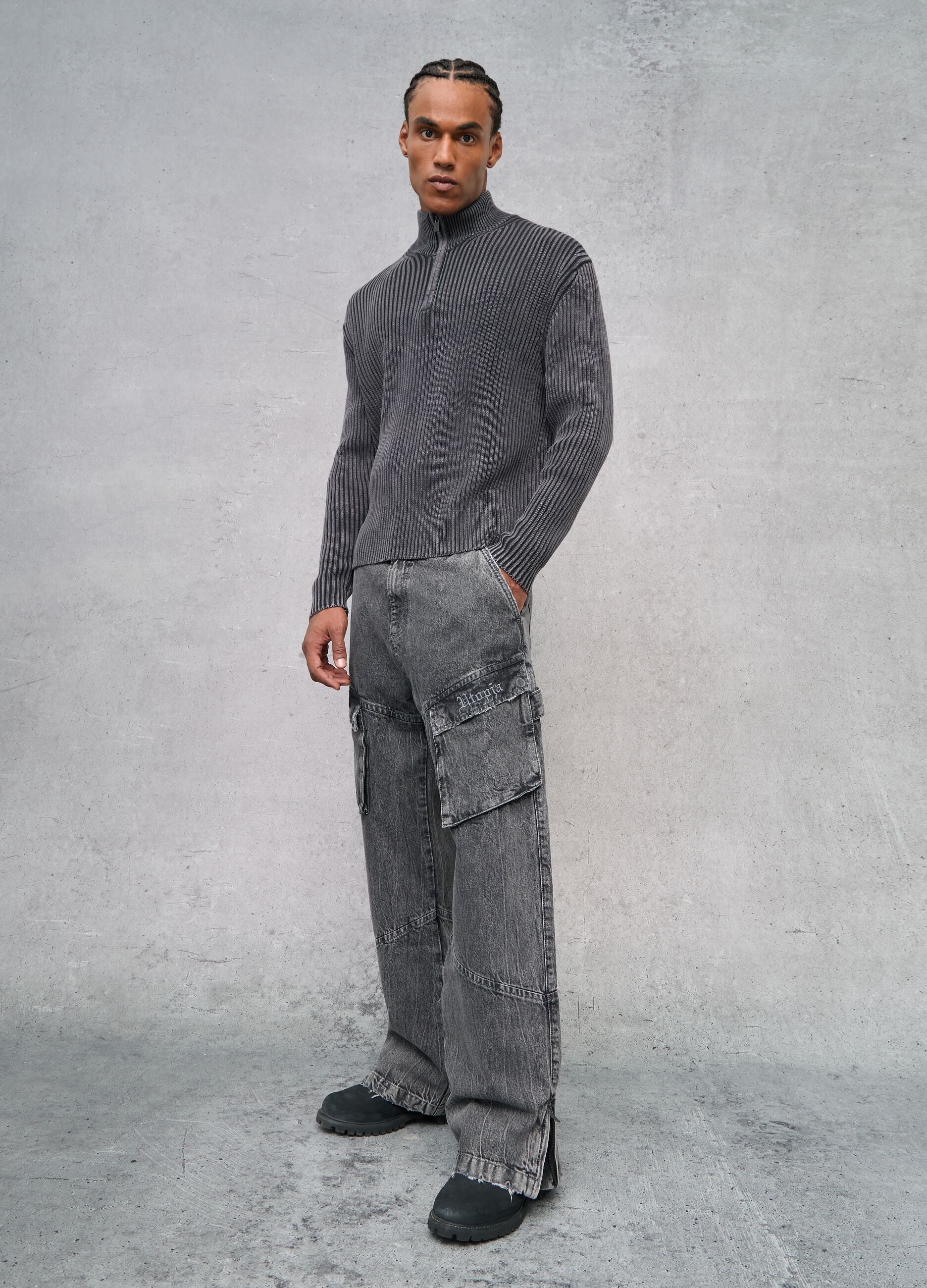 Cargo Denim Washed Grey
