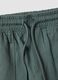 Green organic cotton shorts with elasticated waist_2