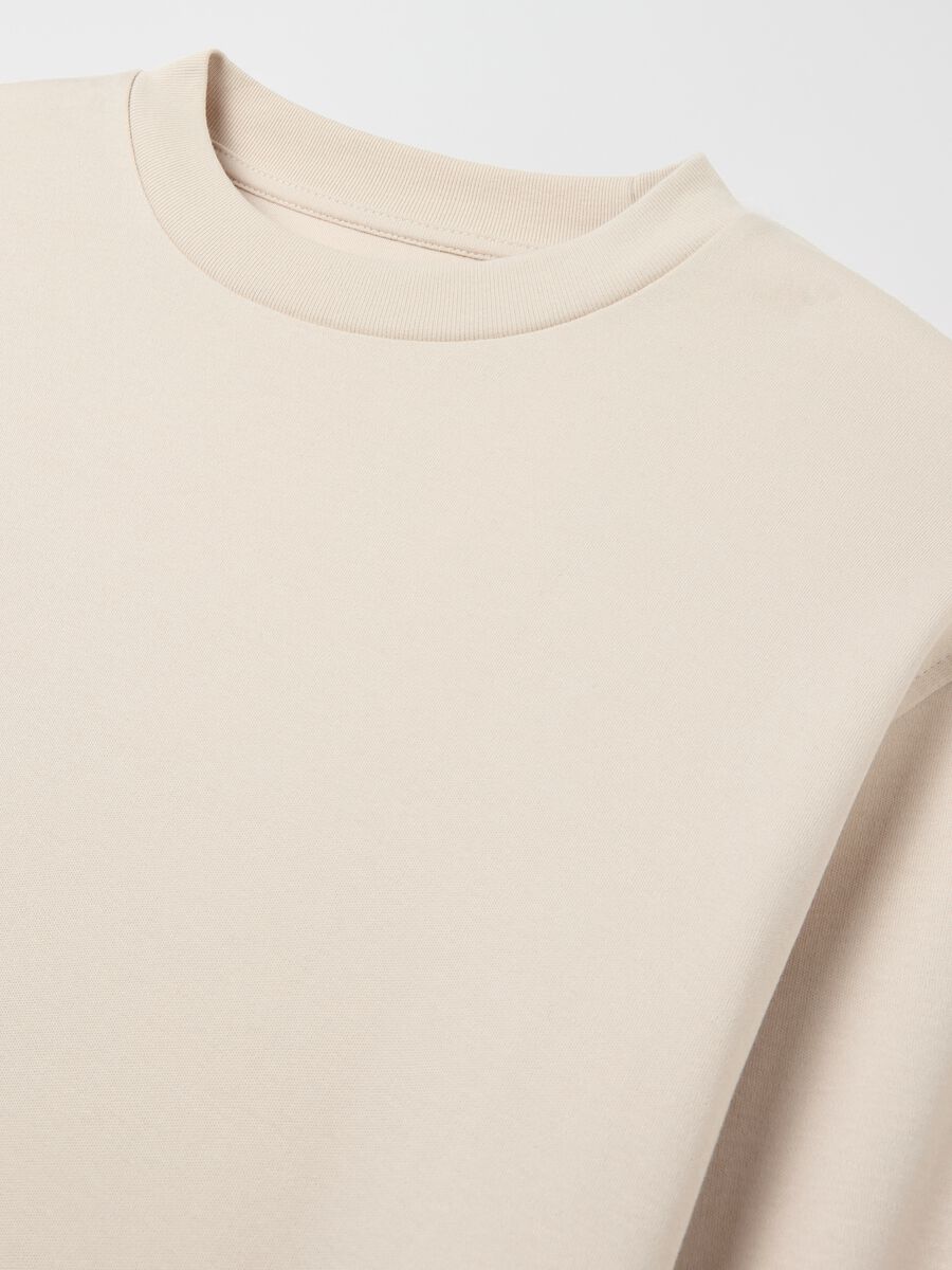 Cotton interlock T-shirt with round neck_5