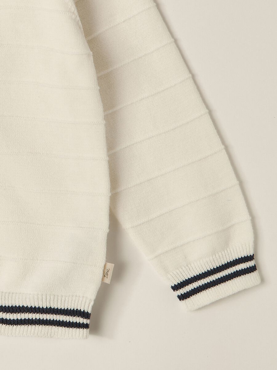 IANA newborn boy cardigan in 100% cotton_2