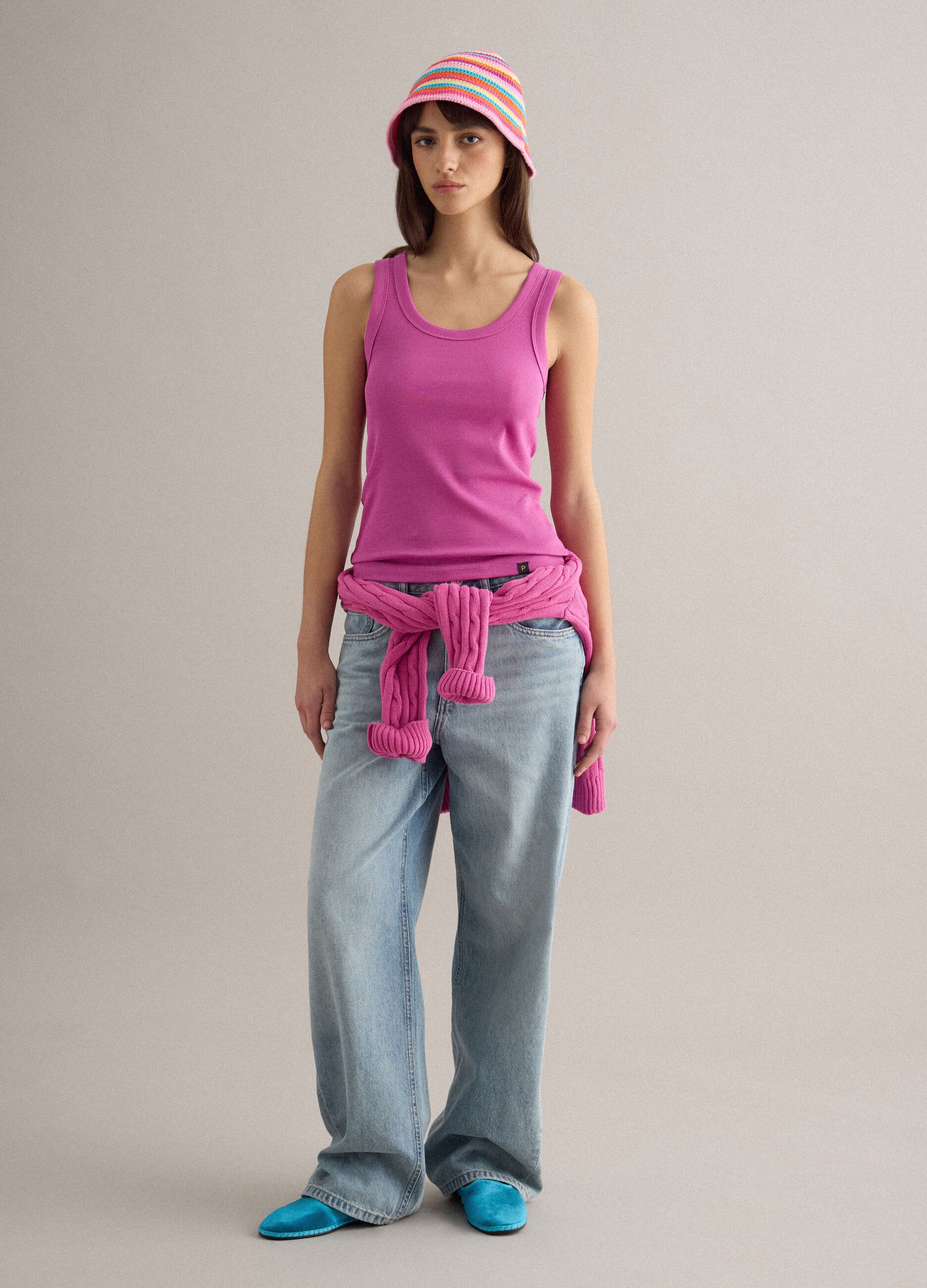 Multicolour pure cotton bucket hat