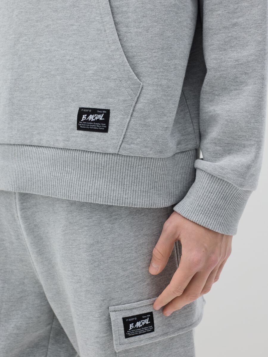Over-fit sweatshirt in cotton with hood_2