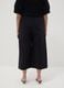 Black stretch cotton wide-leg trousers_2