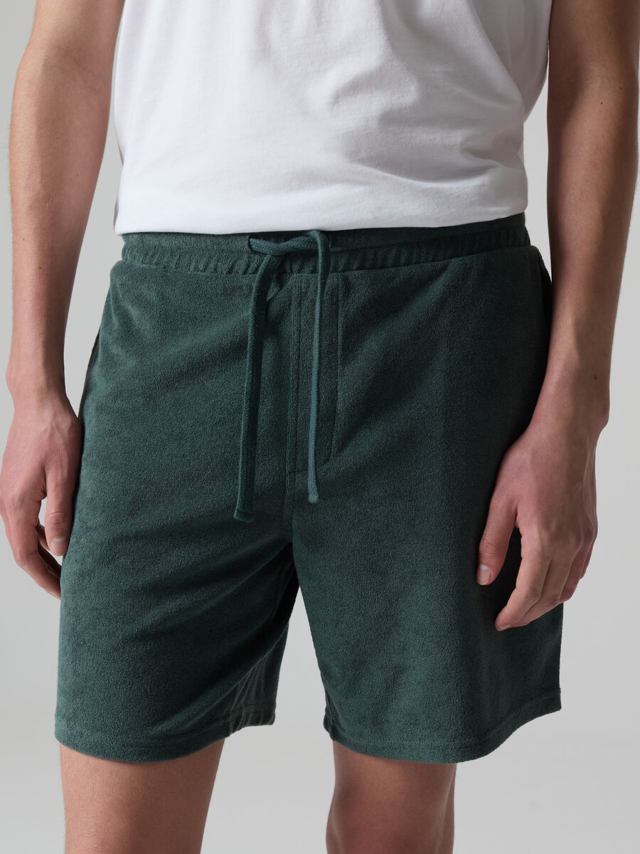 Bermuda jogger in French Terry reverse_1