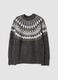 Grey Jacquard Crew-Neck Jumper, Regular Fit_0