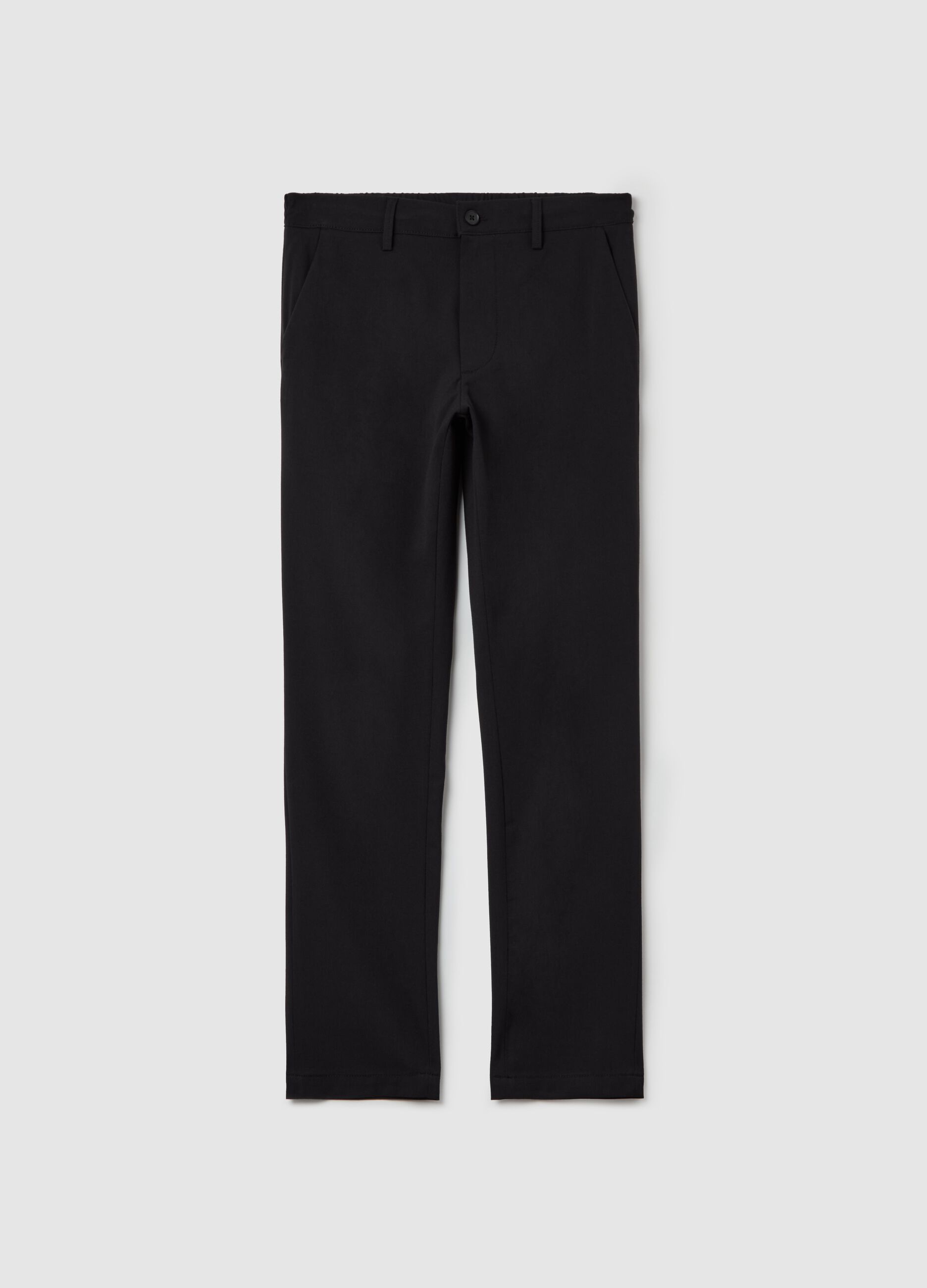 Jogger trousers with drawstring inside