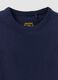 Blue long-sleeved stretch cotton T-shirt_2
