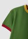 Green short-sleeved pure cotton T-shirt_2