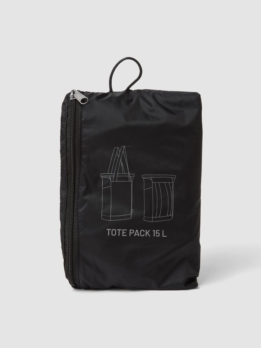 Borsa nera sportiva richiudibile con doppi manici_1