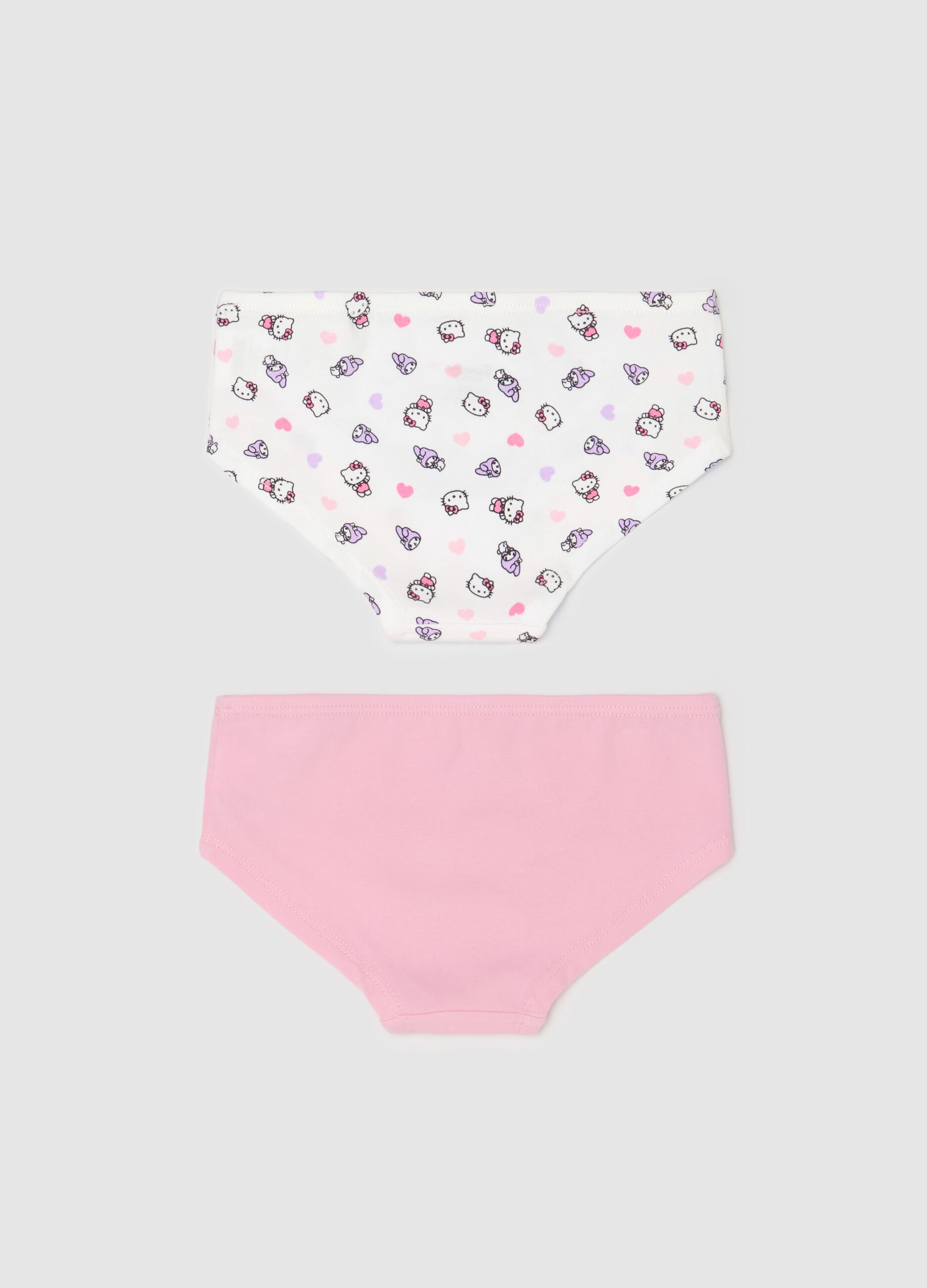Bipack culotte in cotone stretch stampa Hello Kitty