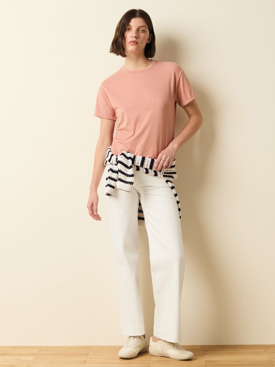 Stretch cotton and modal T-shirt_2