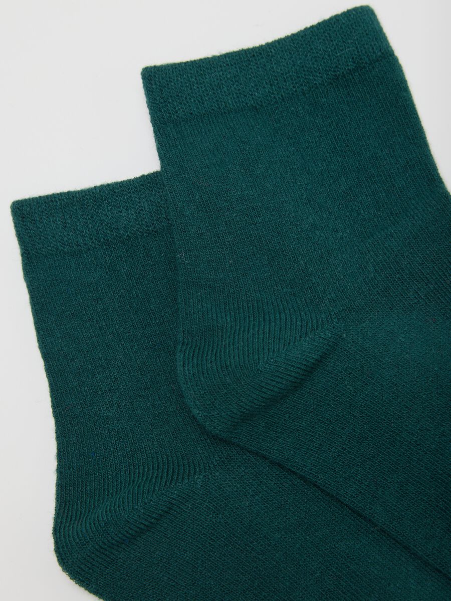 Children's multicolour cotton blend short socks multipack_2