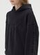 Girls' pure cotton black hoodie_2