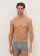 Grey Stretch Cotton Regular Fit Boxer Tripack_0