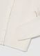 Girl's white cardigan regular fit with decorated round neck_3