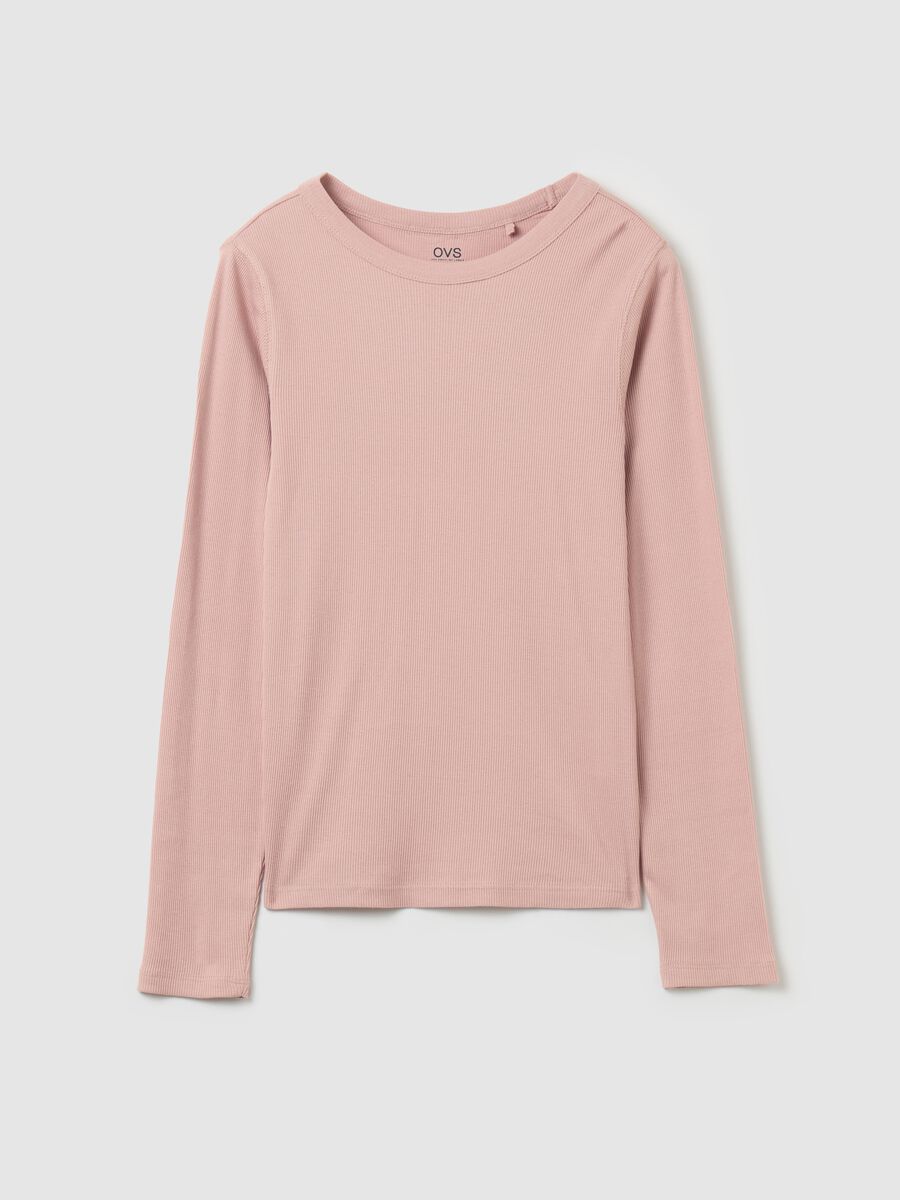 Ribbed T-shirt with long sleeves_4