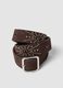Brown Genuine Leather Studded Belt_2