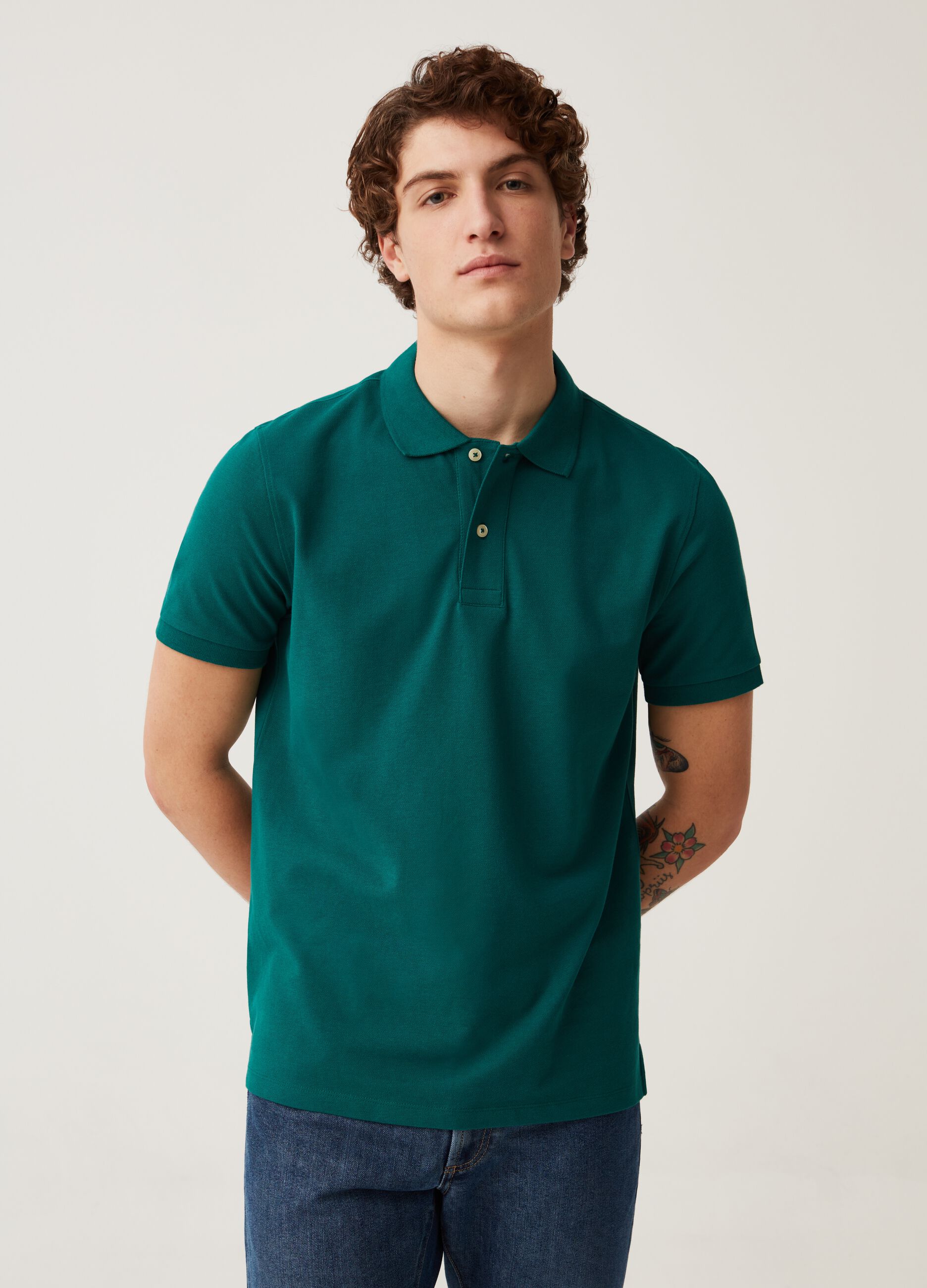 Ovs Polo in piquet di cotone bio