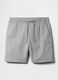 Stretch cotton shorts with drawstring_3