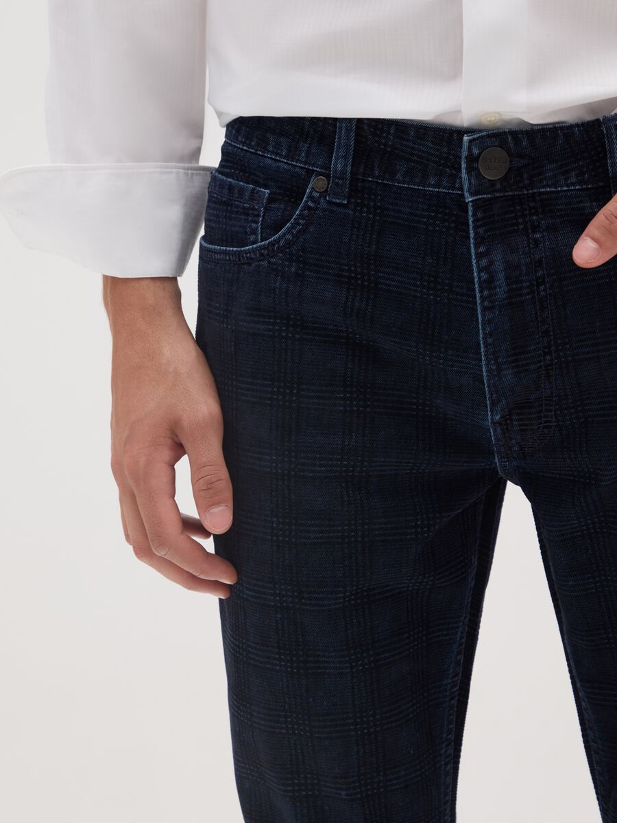 Jeans in puro cotone blu regular fit_3