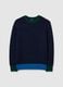 Blue regular fit jumper_0