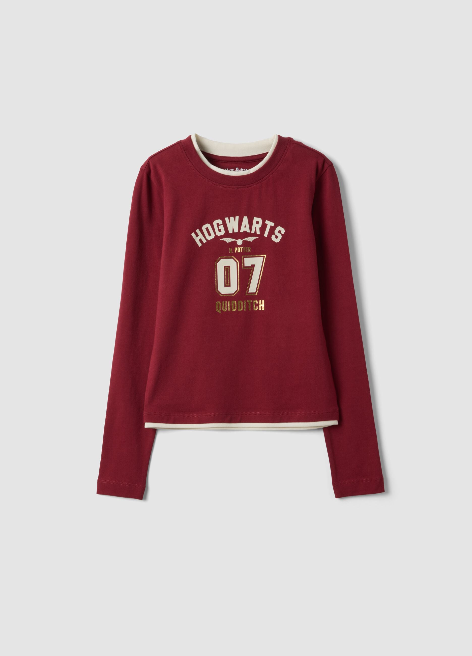 Red Harry Potter stretch cotton T-shirt