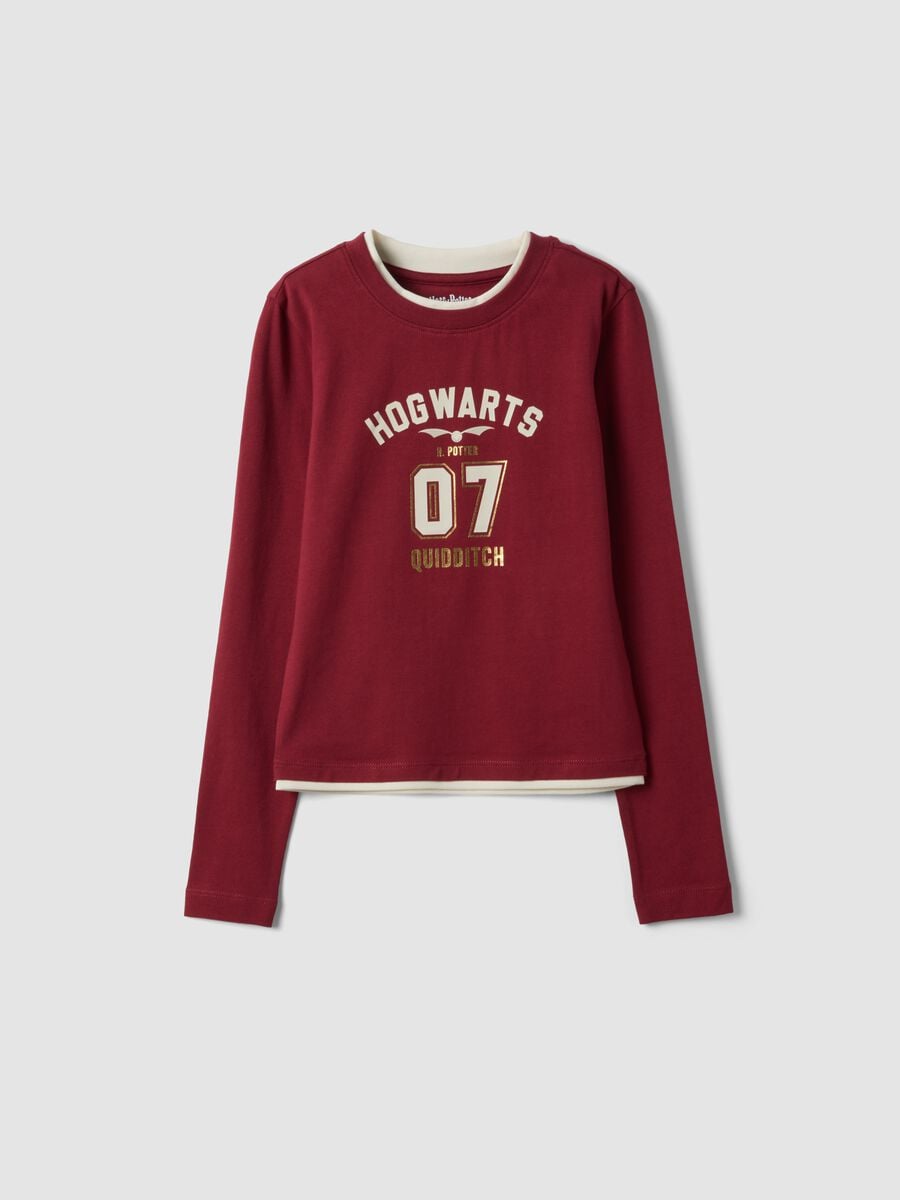 Red Harry Potter stretch cotton T-shirt_3
