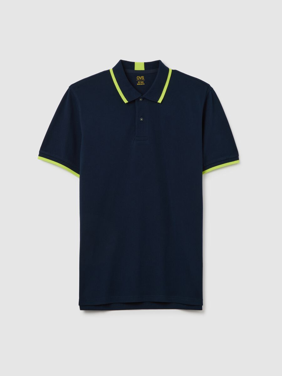 Men's multicolour stretch cotton polo shirt regular fit_4