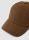Brown wool and viscose blend cap_2