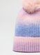 Multicolour Girl's Hat with Pom Pom_2