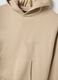 Beige regular fit cotton-blend hoodie_5