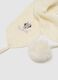 White girl's scarf with pom poms_1