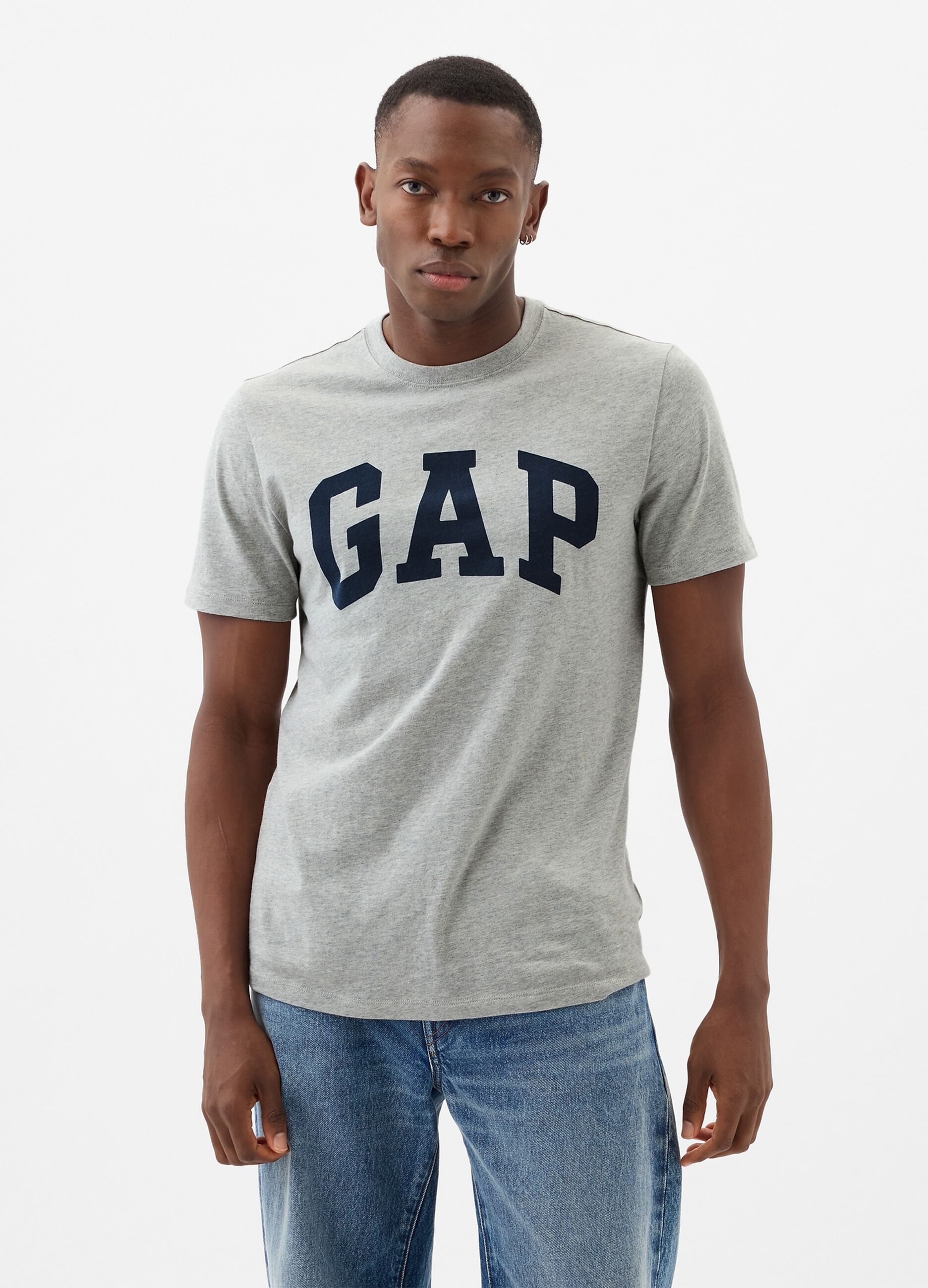 Cotton T-shirt with logo print