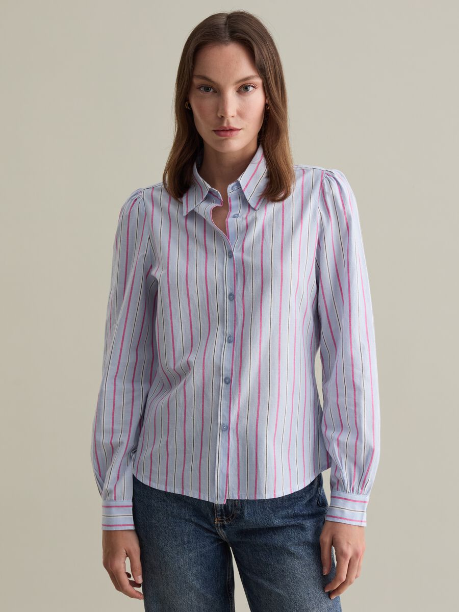 Striped cotton shirt_0