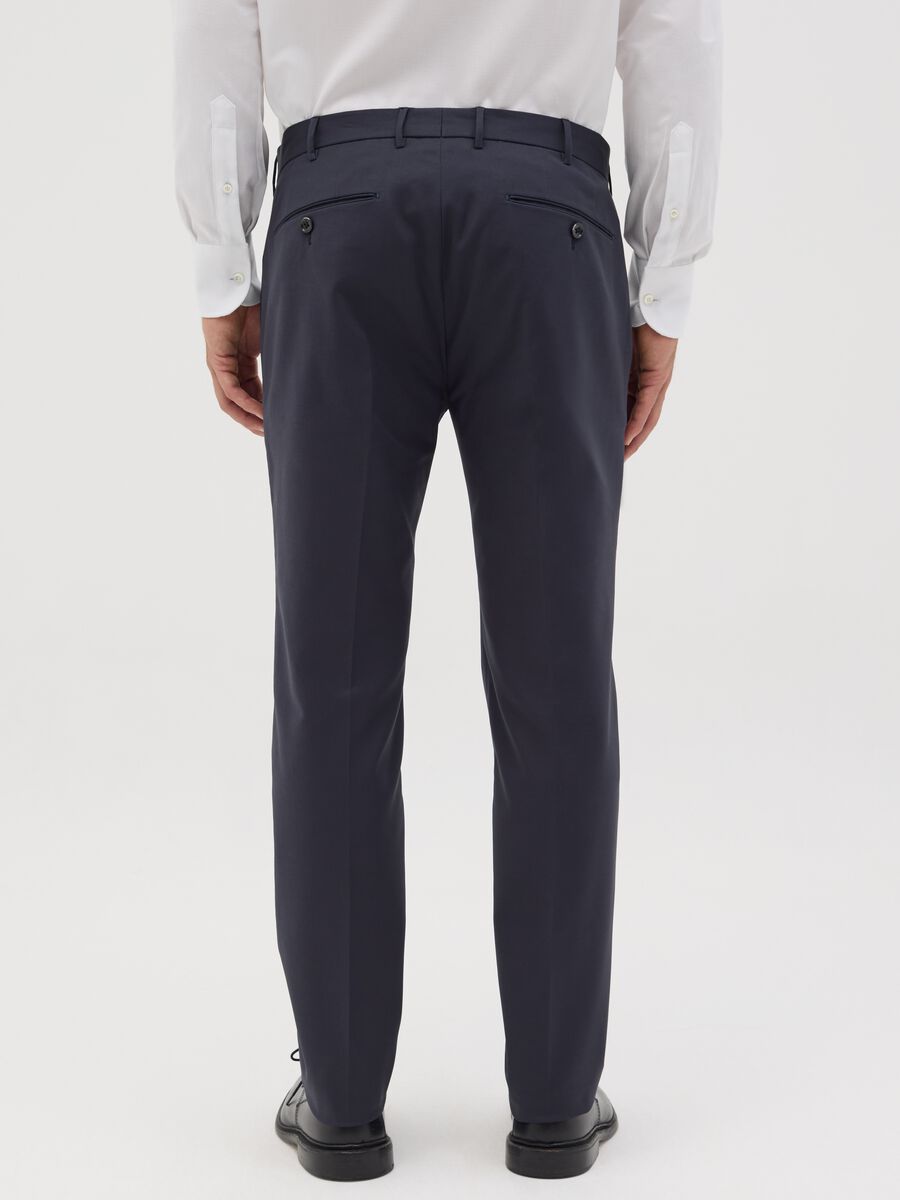 Blue slim-fit chino trousers_2