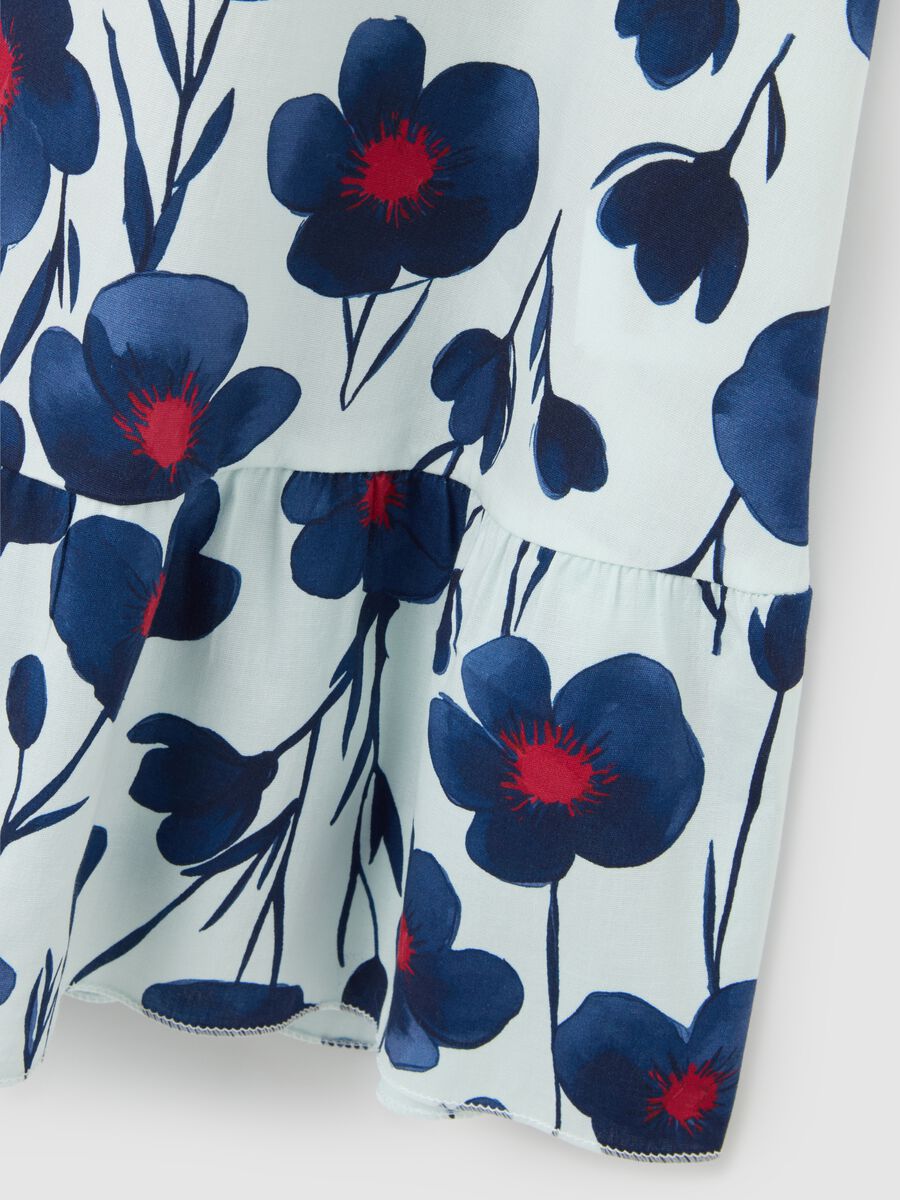 Women's Long Multicolor Cotton Dress - Regular Fit_5