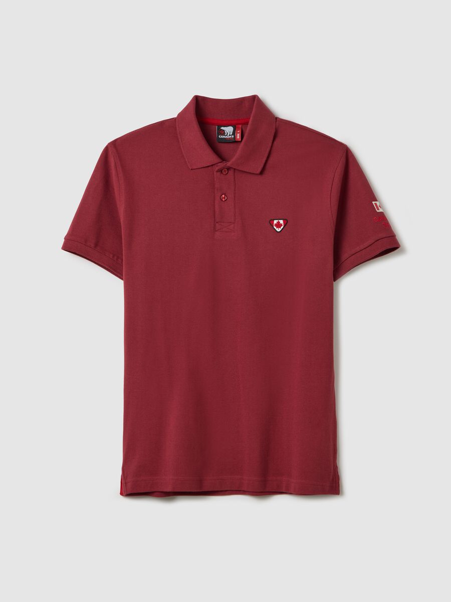 Piquet polo shirt with embroidered logo_4