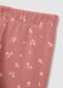Leggings skinny da bambina in cotone rosa con stampe floreali_2