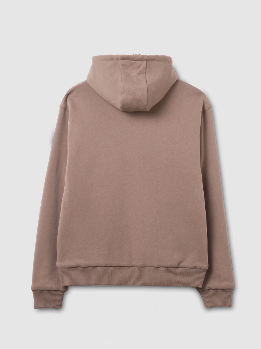 Reversible Teddy Full-Zip Hoodie Mocha_6