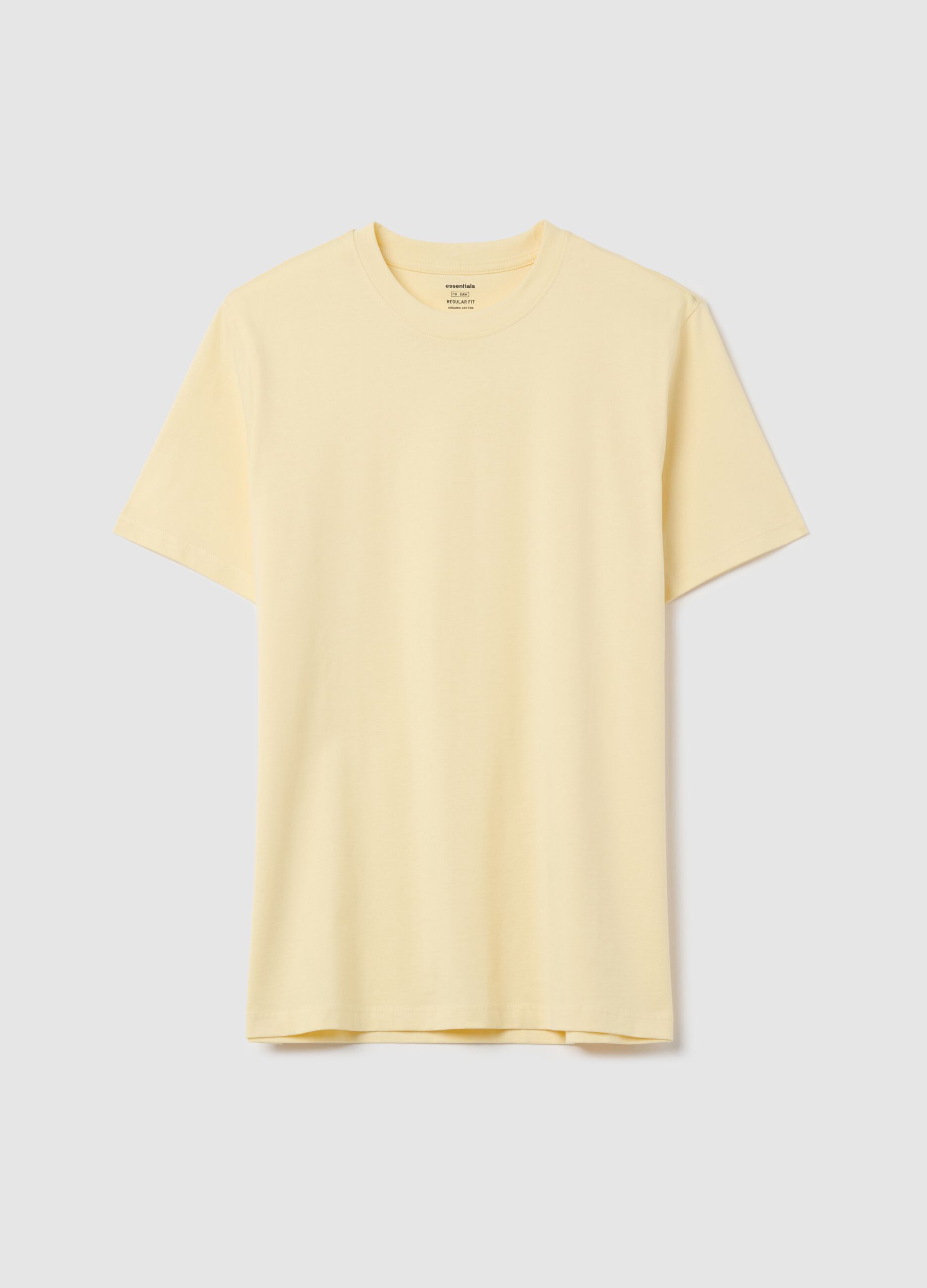 T-shirt in cotone bio con scollo rotondo 