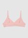 Girl's pink stretch cotton bra_1