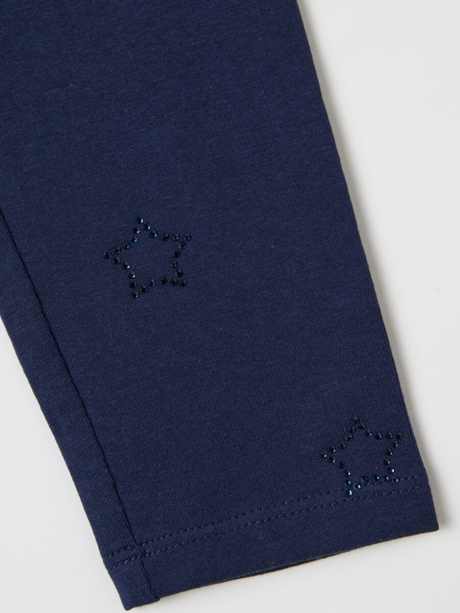 Leggings with diamanté stars application_3