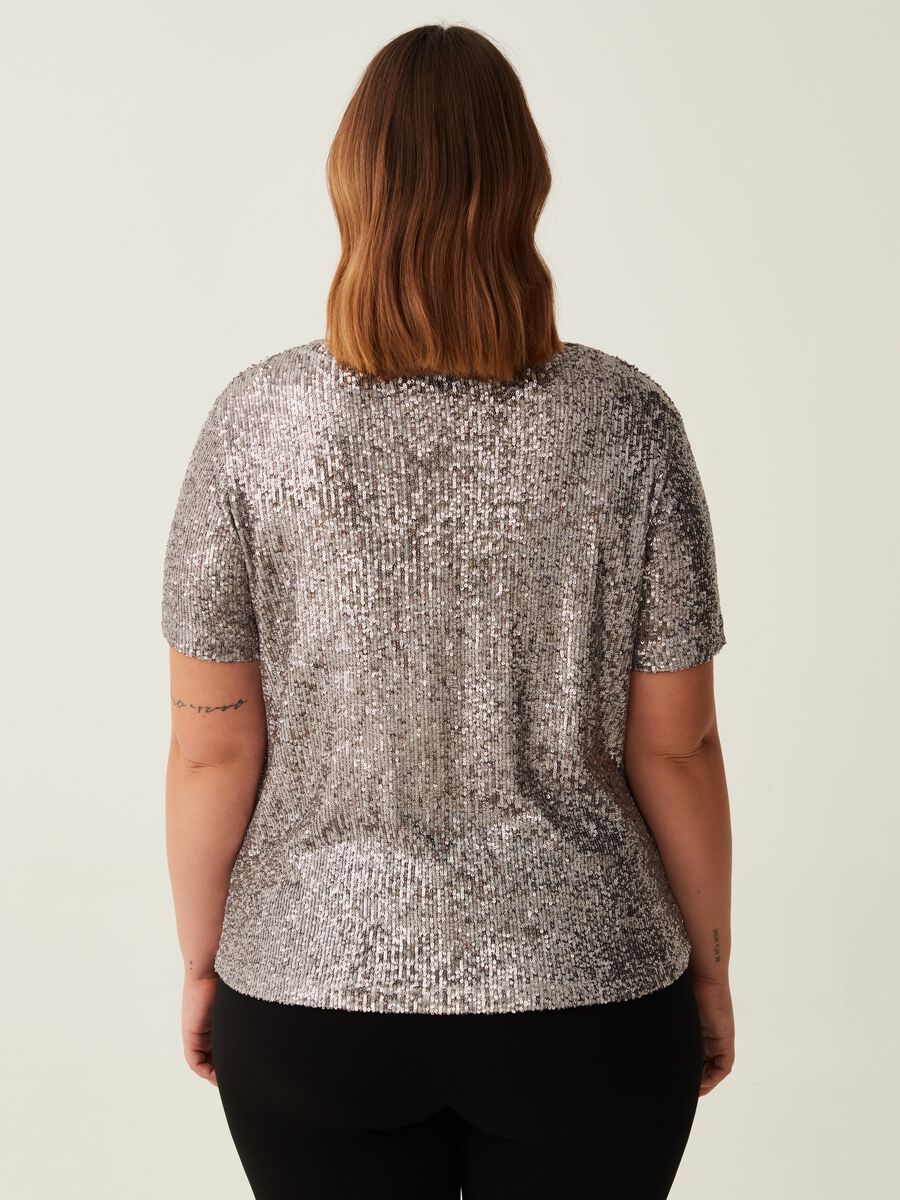 T-shirt in paillettes Curvy_2