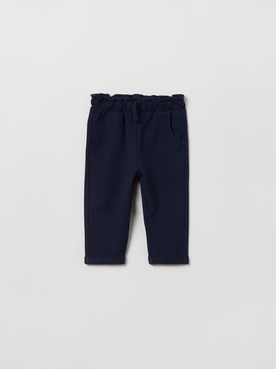 Joggers in French Terry con coulisse_0