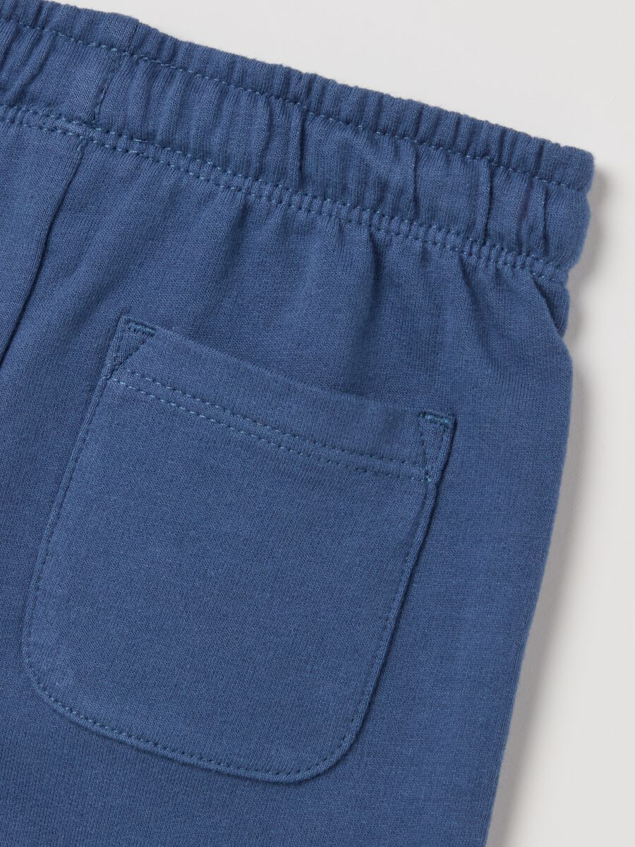 Cotton Bermuda shorts with drawstring_3