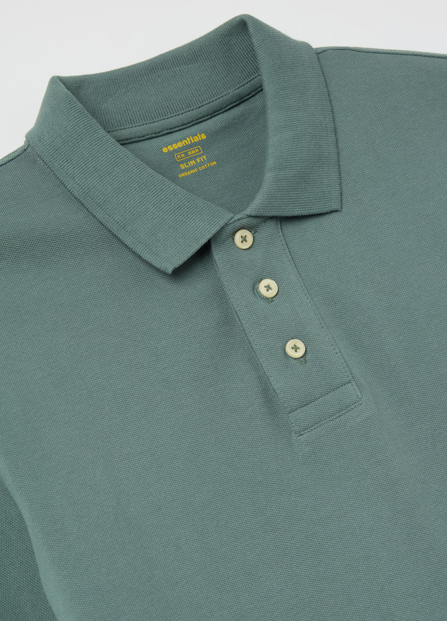 Slim-fit polo shirt in organic cotton