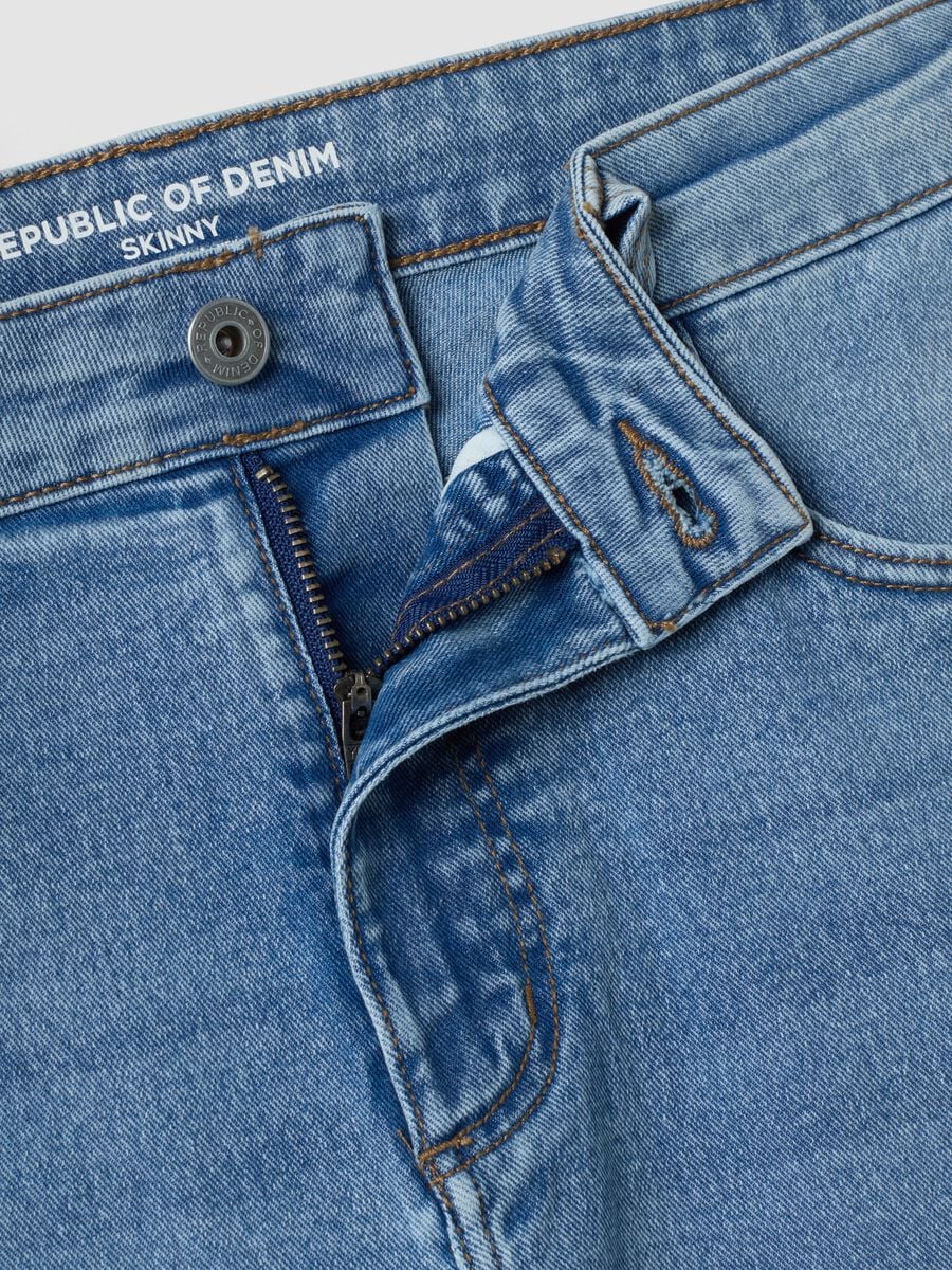 Skinny fit stretch cotton denim jeans_6