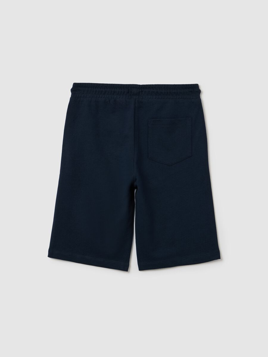 OVS Kids Blue Cotton Shorts_1