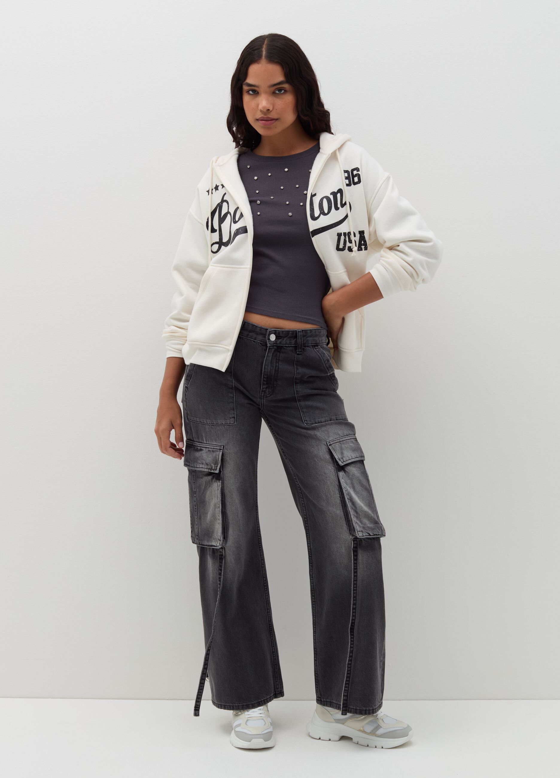 Full-zip hoodie